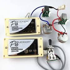 50s les paul wiring this guide is based on using our les paul wiring kit (cts pots, switchcraft toggle switch/jack, orange drop caps and braided. Amazon Com 1 Set Probucker Alnico Bridge Neck Pickups With Pro Wiring Harness Pots 3 Way Switches For Epiphone Gibson Guitar Chrome Cream Ring Musical Instruments