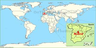 It allow change of map scale; Madrid On The World Map