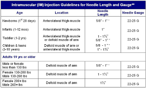 Intramuscular Injection Needle Length Needle May Be Used