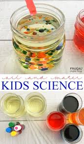Kids Science Experiments At Home Oil And Water Experiment Science Experiments Kids Science Experiments For Preschoolers Oil And Water Experiment