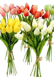 It may be time to accept your fate (at least for now) and embrace the faux. Real Touch Artificial Mini Tulips Realistic Fake Tulip