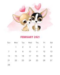 Cute february 2021 calendar printable. Free Printable 2021 Cute Dog Calendar The Cottage Market
