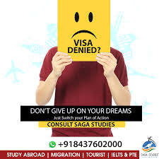 Visa Denied Don T Give Up On Your Dreams Just Switch Your Plan Of Action Consult Sagastudies And Fulfill Your Study With Images You Gave Up How To Plan Dream Book