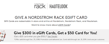 Nordstrom, one of the nation's leading fashion specialty retailers, offers a large selection of quality fashion apparel, shoes, cosmetics and accessories for men, women and children, including a comprehensive offering of top brand names and designer collections. Nordstrom Buy 300 Egift Card Get Extra 50 Will Run For Miles