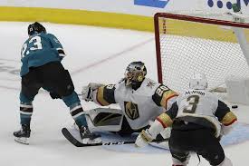 Shot on goal by ryan mcdonagh saved by semyon varlamov; Sharks Rally From Down 3 In 3rd Beat Vegas In Ot In Game 7