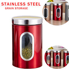 Stainless steel kitchen storage containers. Stainless Steel Kitchen Storage Containers Grain Food Container Kitchen Organizer And Storage Visible Tea Coffee Jar Box Cans Special Deal 52ffc6 Goteborgsaventyrscenter