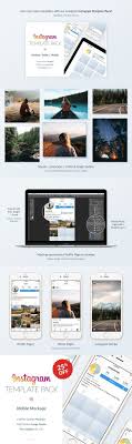 Instagram Mobile Mockups Pack Instagram Mobile Instagram Template Mobile Mockup
