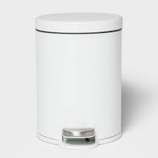 Pengke slim plastic trash can 2.4 gallon garbage can with press top lid,white modern waste basket for bathroom,living room,office and kitchen 4.6 out of 5 stars 2,190 $27.99 $ 27. Kitchen Trash Can White Target