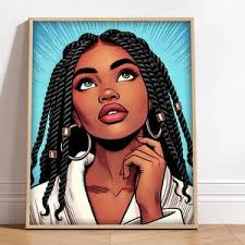 Black Girl Blossoming, African American Wall Art for Living Room, African  Art, Afro Art, Black Wall Art, Black Love, Ebony Wall Art