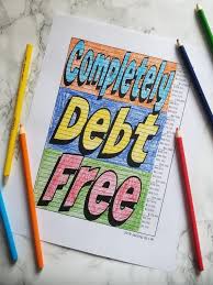 completely debt free tracking chart dave ramsey debt