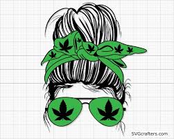 Download Stoner For Life Svg Marijuana Svg Messy Bun Svg Svgcrafters