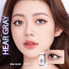Sky Lens Korea- Heart Gray Dia 14.2 Bc 8.6