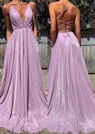 Light Purple Prom Dress Deep V Neck Party Dress Spaghetti Ev Light Purple Prom Dress Deep V Nec In 2020 Elegant Prom Dresses Sparkly Prom Dresses Cute Prom Dresses