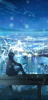 Wallpapers from anime movies and tv series on the desktop. 1440x2960 City Looks Nice From Here Anime 4k Samsung Galaxy Note 9 8 S9 S8 S8 Qhd Hd 4k Wallpapers Images Backgrounds Photos And Pictures