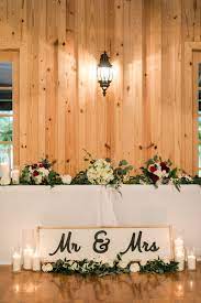 The Ranch Style Wedding Venue In Denton The Springs Wedding Reception Head Table Head Table Wedding Decorations Head Table Wedding
