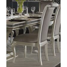 Unique finishes combine with stunning details such as decorative metal trim, and butterfly door closures on select pieces, bringing flair to. Aico Hollywood Swank 9 Pc Rectangular Dining Table Set In Pearl Caviar By Dining Rooms Outlet