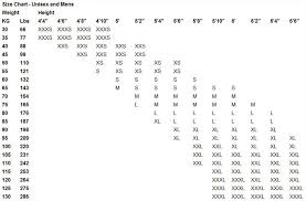 Pants Size Chart Men