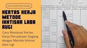 Berikut adalah cara yang paling umum atau sering dilakukan. Cara Membuat Kertas Kerja Atau Neraca Lajur Perusahaan Jasa Youtube