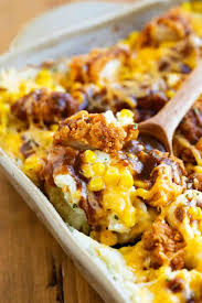 73 · 65 minutes · make our pork and mashed potato casserole, using leftover diced pork, frozen peas and carrots, mashed potatoes, and a flavorful sauce. Mashed Potato Casserole With Crispy Chicken The Cozy Cook