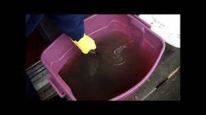 Cleaning Cast Iron With Lye Youtube
