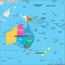 What Countries Comprise Oceania Is Oceania A Continent Australia Map Oceania Travel Country Maps