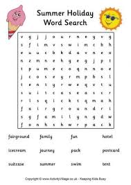 The spruce / kaley mckean halloween word search puzzles are a great activity. Summer Word Searches