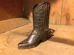 Unfollow boots spurs to stop getting updates on your ebay feed. Ashtray Paperweight Brass Cowboy Boot W Spurs Boardwalk Vintage