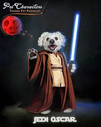 Star Wars Custom Pet Portrait Star Wars Custom Star Wars Etsy Pet Portraits Custom Pet Portraits Custom Pet Painting