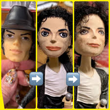 My mom made me a Michael Jackson doll 😍