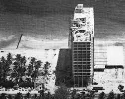 Miami Beach Carillon Hotel Under Construction 1950s Miami Beach Vintage Florida Hotel