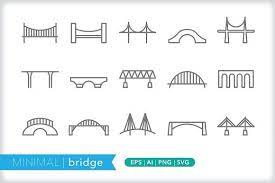 Minimal Bridge Icons Bridge Icon Bridge Logo Icon
