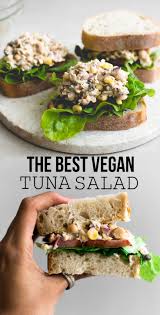 The Best Vegan Tuna Salad Recette Cuisine Vegan Cuisine Recette Sandwich