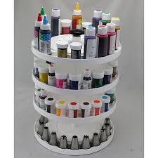 4 Tier Cake Decorating Carousel Organizer Cake Decorating Supplies Decorating Supplies Cake Decorating Techniques