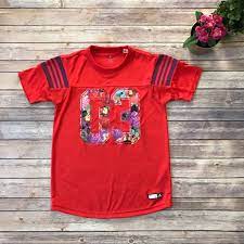 Adidas Tops Adidas Climalite Red Floral T Shirt Jersey S A4 Poshmark