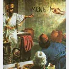 The fingers wrote on the wall of the palace! Daniel Chapter 5 The Writing On The Wall You Definitely Need To Read It Bible Art Bible Pictures Bible Illustrations