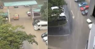 A construction company had built a temporary access road over a. Flash Floods In A Few Areas In S Pore As Torrential Downpour Pounds Island Mothership Sg News From Singapore Asia And Around The World