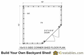 Since our walls and floors are studs and sheeting just like your house, you can finish the insides. 10x10 5 Sided Corner Storage Shed Floor Plans Corner Sheds Shed Floor Plans Shed Floor