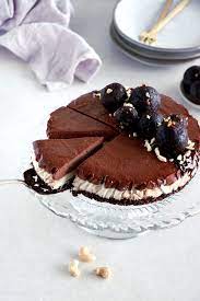 No Bake Vegan Chocolate Cashew Cheesecake Del S Cooking Twist Recipe In 2020 Naturally Sweetened Desserts Dessert Recipes Desserts