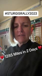 We made it to Sturgis in 2 days. My husband is marroed to one Badass Mutha  Fucka 😂♥️ #Sturgisrally2023 #Sturgis #fyp #foryoupage #couplegoals #badass  #harley