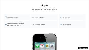Apple iPhone 4 CDMA A1349 8GB Full ...