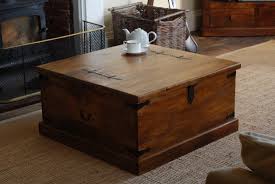 Needless to say, wood coffee tables are very common and very versatile. Rustic Solid Mango Wood Trunk Coffee Table Blanket Box Casa Bella