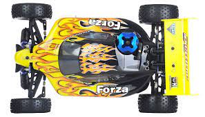 1 10 2 4ghz Exceed Rc Forza 18 Engine Rtr Nitro Powered Off Road Buggy Fire Yellow Rc Buggy Buggy Remote Control Cars