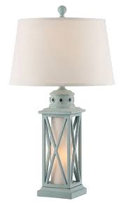 31 Glacier Blue Lantern Night Light Table Lamp Wilford Lee Home Accents
