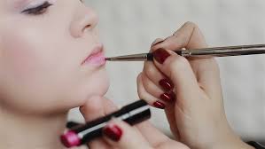 professional make up pink lipstick