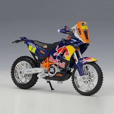 Bburago 1 18 Diecast Motorcycle Model Red Bull Ktm 450 Rally Dakar 1 Ebay