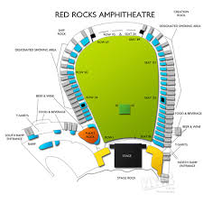 Red Rocks Amphitheatre Seating Chart Red Rocks Amphitheatre