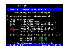 Die zentralanstalt für meteorologie und geodynamik (zamg) hat ein. Swr Videotext Mit Verbesserten Unwetterwarnungen Spd Laudenbach