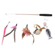 Maybe you would like to learn more about one of these? Retractable Fishing Pole Wand Toy And 5 Replacement Feather Fish Toy Interactive Cat Teaser Set Buy At A Low Prices On Joom E Commerce Platform