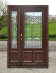 Exterior Entry Doors With 1 Sidelight Solid Mahogany Entry Doors Entry Doors Door Glass Design Front Entry Doors