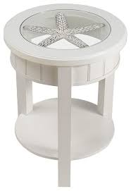 Traditional temptation put together a space with a more traditional look. Seahaven Round Glass Top Accent Table White Beach Style Side Tables And End Tables By Seahaven Houzz